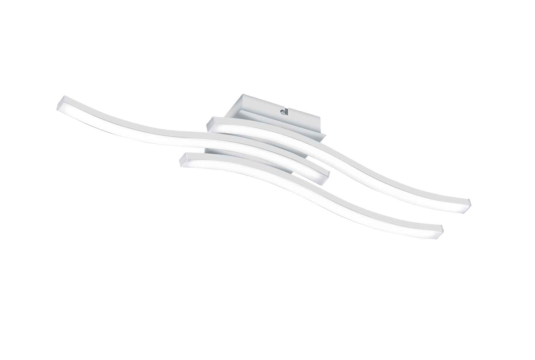 Plafoniera LED 3 bacchette, metallo, bianco, L 56 cm, Route